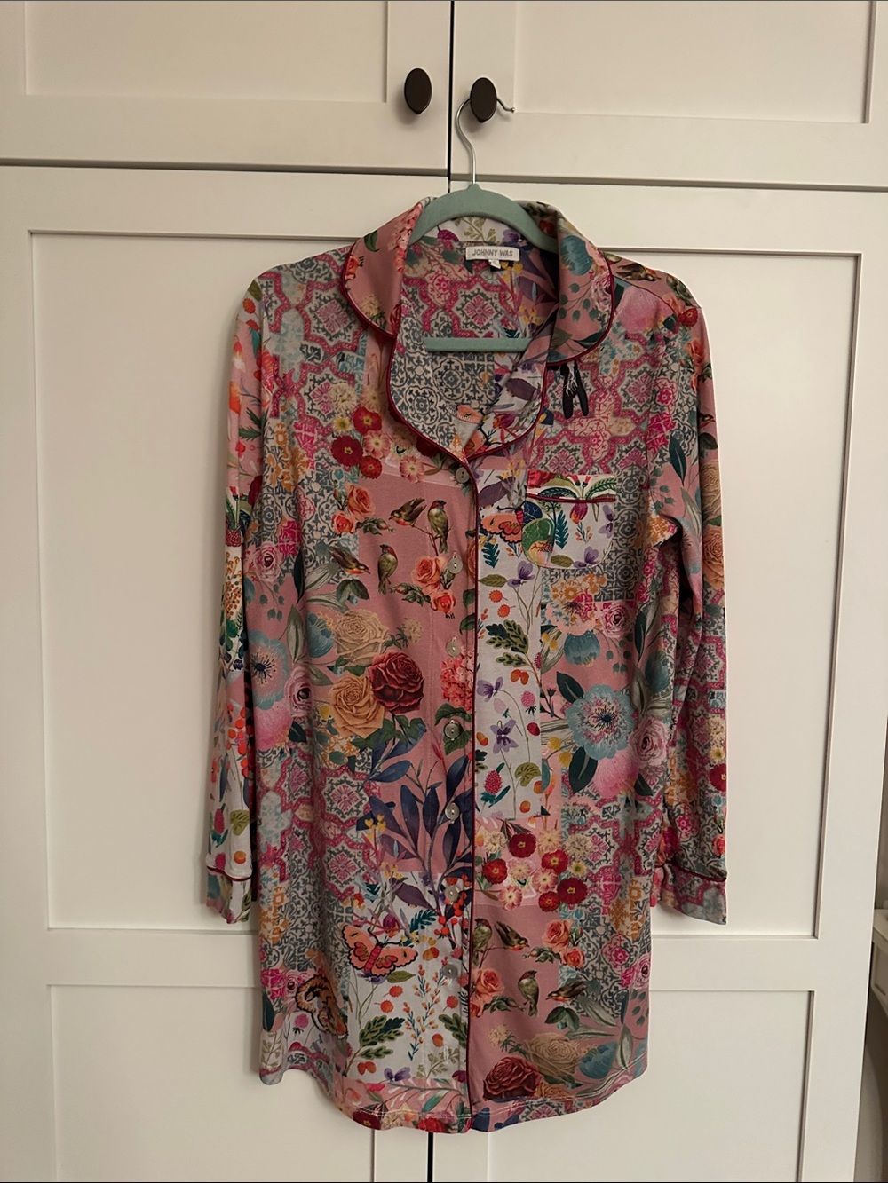 Johnny Was button night shirt